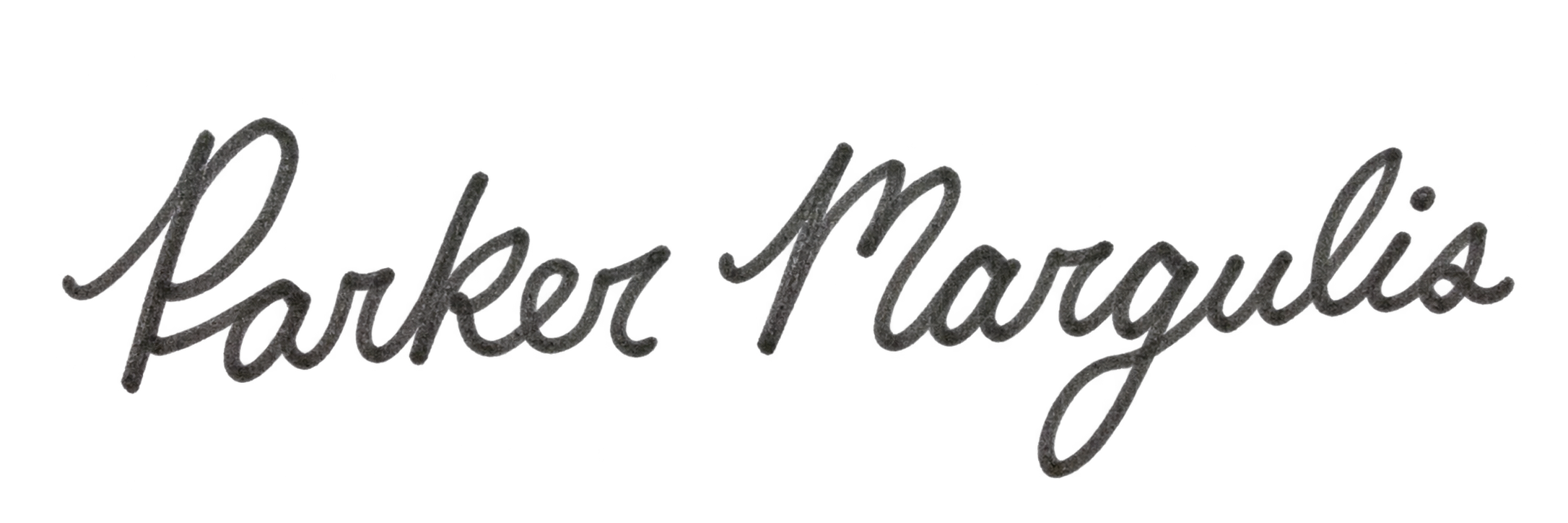 Parker Margulis, handwritten signature